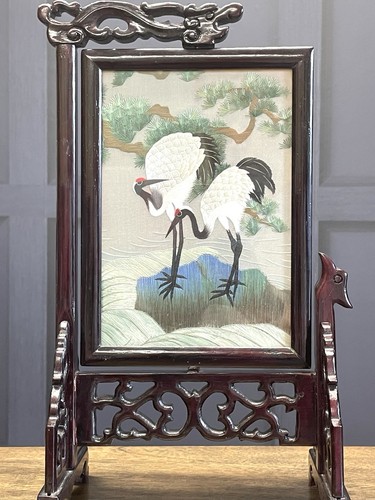 Vintage hand stitched oriental - stitched,