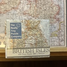 Really Tiny Puzzle Co 100 Piece Jigsaw Puzzle British Isles Complete