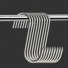 20Pcs Stainless Steel S Hooks