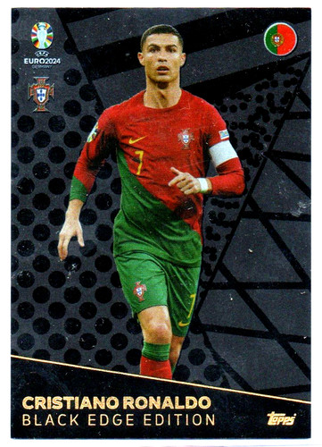 Cristiano ronaldo black - black, edge