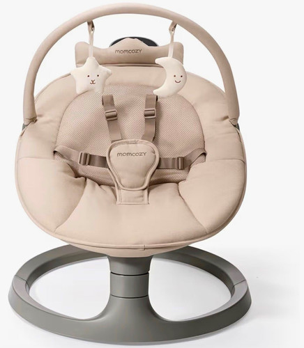 Momcozy baby swing beige grey - swing, beige/grey