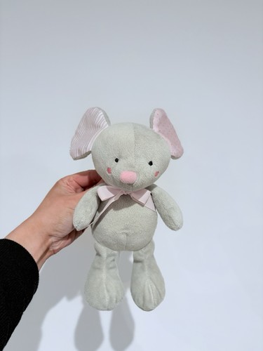 Mothercare grey and pink - grey, plush