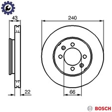 2x BRAKE DISC 0 986 478 813