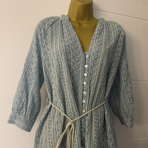 Zara powder blue embroidered - zara,