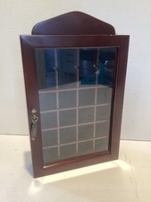 Vintage Wooden Thimble / Crystal / Curio Display Cabinet / Case