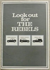 RELIANT REBEL Sales Brochure c1973 SALOON Estate VAN