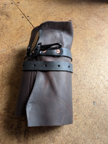 Leather tool roll made - leather, uk