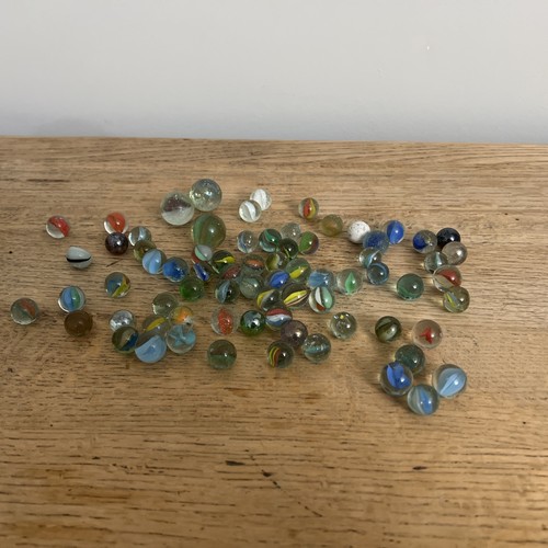 Vintage german glass marbles - glass,