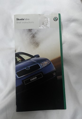 Skoda fabia owners manual - skoda,
