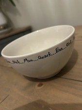 Vintage Price And Kensington White Ceramic Sheep Bowl Dish “Quack…Baa” 