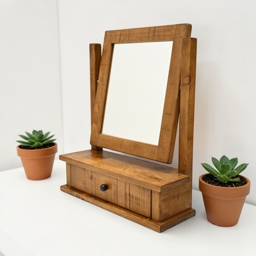 Sawn oak mirror - sawn,