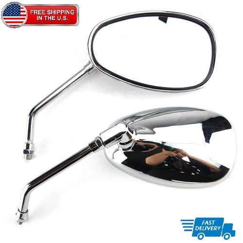Oval motorcycle side mirrors - motorcycle,