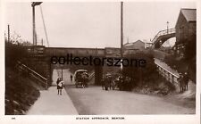 1912 Benton Tyne & Wear  station Approach Real photo Postcard Local Publisher