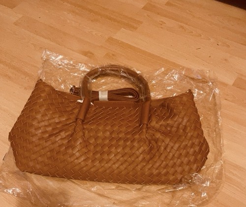 Ladies brown shoulder bag - brown,