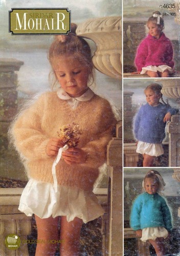 Girl mohair sweater pullover - mohair,