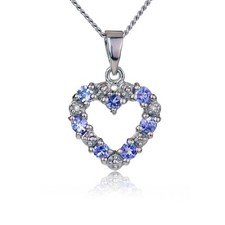 Natural Tanzanite Heart