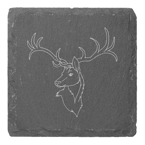 Stag head coaster drinks - coaster,