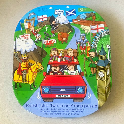 British isles in - m&s, map