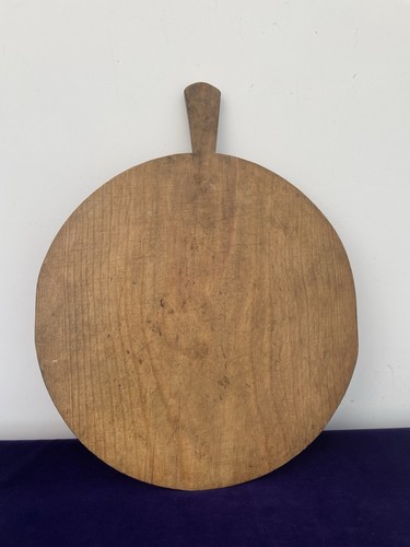 Large vintage round wooden - vintage,