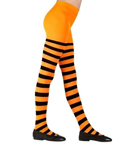 Girls orange black striped - girls,