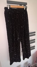 Lined Sequin Trousers Size