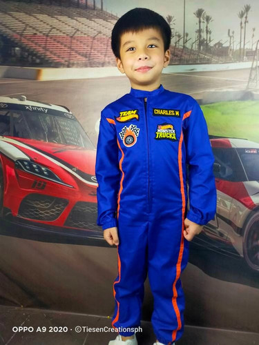 Kids race suit with gloves - with, gloves-