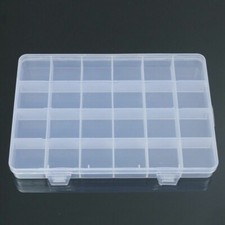 24 Compartment Small Organizer Storage Plastic Box Craft Nail Art Fuse Beads