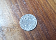 1917 Silver Threepence Coin
