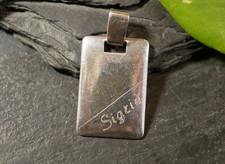 925 Silver Pendant Dogtag