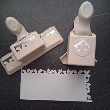 Martha Stewart Christmas Holly Border And Corner Punch