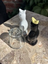 Pie vents x 3 Black Bird/White