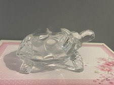 Vintage Crystal Glass Tortoise