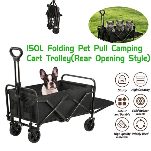 Heavy duty 150l folding - folding, wagon