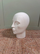Vintage Ceramic Display Mannequin Store Head Bust White