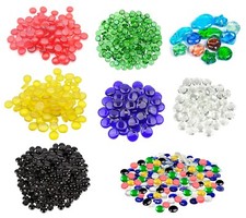 Glass pebbles vase filler - glass,