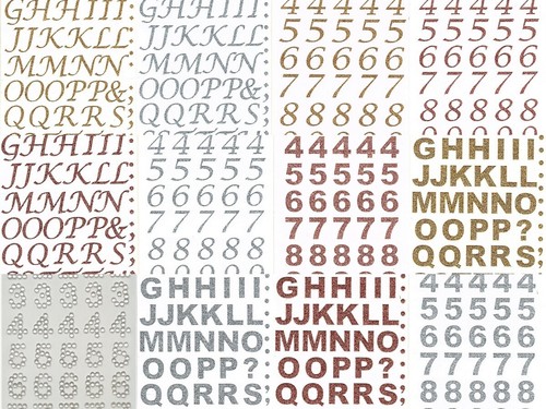 Eleganza alphabet numbers - alphabet, &