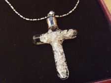 Ladies 18kgp Yves Camani Cross