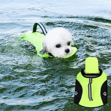Dog Life Jacket Pet Safety Vest Swimming Boating Float Aid Buoyancy Lifesaver UK
