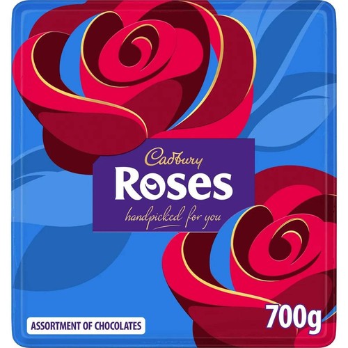 Cadbury roses chocolate tin - cadbury,