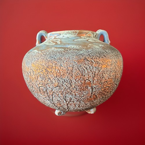 Studio pottery large blue - ,