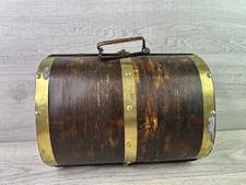 Vintage Style Wood & Brass