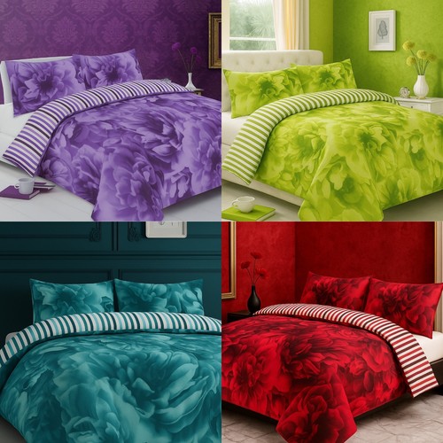 Rose printed duvet cover set - printed,
