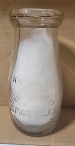 Half pint milk bottles - half,