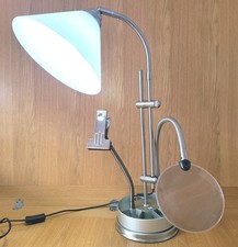Daylight Company Adjustable Table Lamp - Magnifier - Pattern Holder & Craft Tray