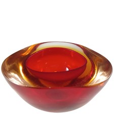 Murano Geode Red & Amber