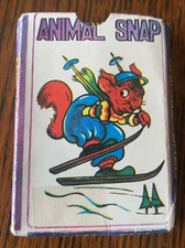 Vintage Animal Snap Card Game
