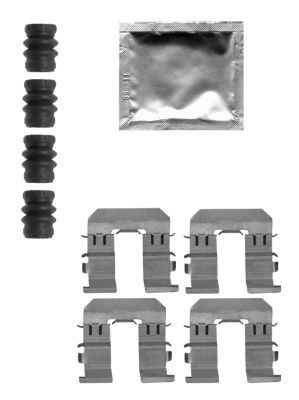 Rear brake pad accessory kit - rear,