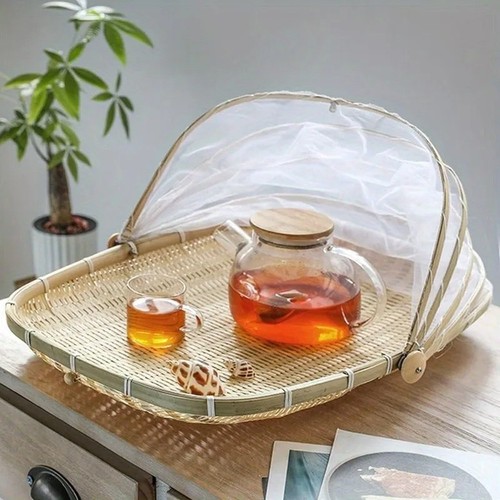 Handwoven bamboo food - food, basket