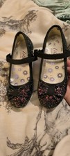 Girls Black  Heeled Sparkly