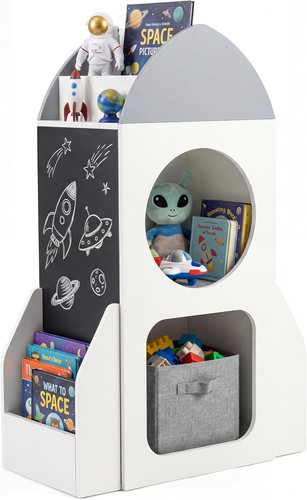 Kids bookshelf rocket space - bookshelf,,